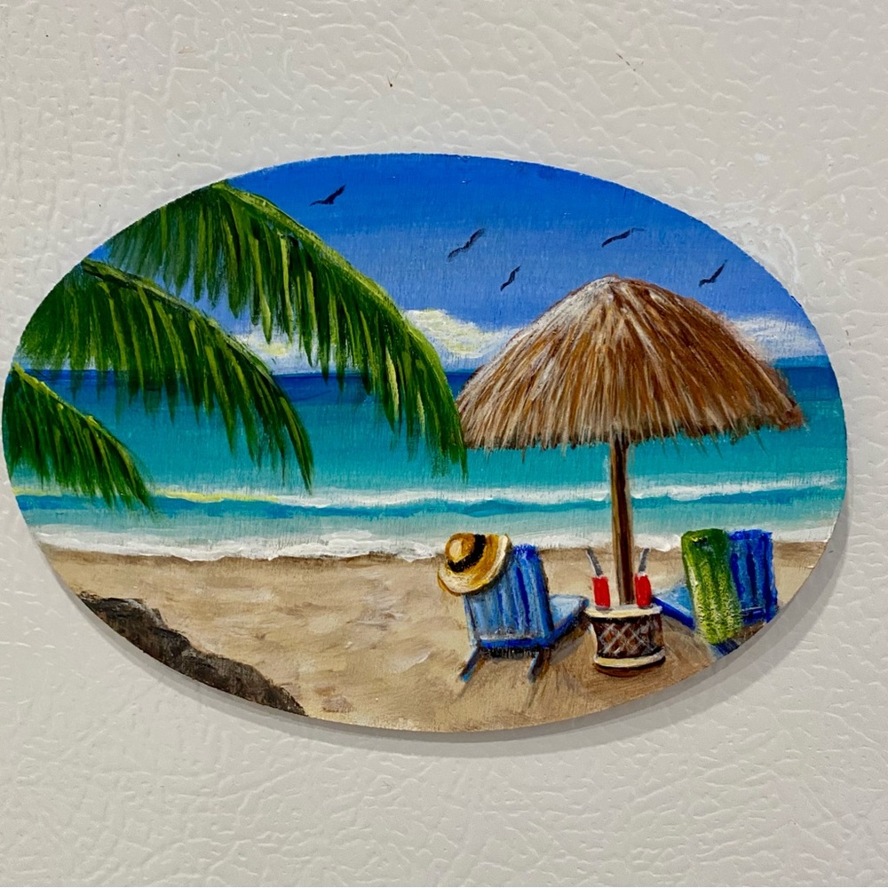Hand Crafted Beach Magnet